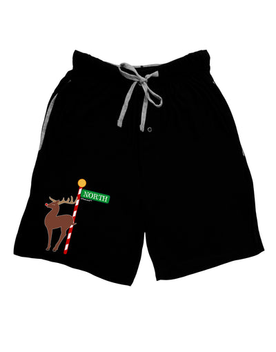 Rudolf Ratchet Reindeer Color Adult Lounge Shorts-Lounge Shorts-TooLoud-Black-Small-Davson Sales