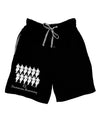 Twelve Drummers Drumming Text Adult Lounge Shorts-Lounge Shorts-TooLoud-Black-Small-Davson Sales