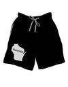 Wisconsin - United States Shape Adult Lounge Shorts - Red or Black-Lounge Shorts-TooLoud-Black-Small-Davson Sales