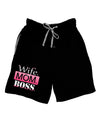 Wife Mom Boss Adult Lounge Shorts-Lounge Shorts-TooLoud-Black-Small-Davson Sales