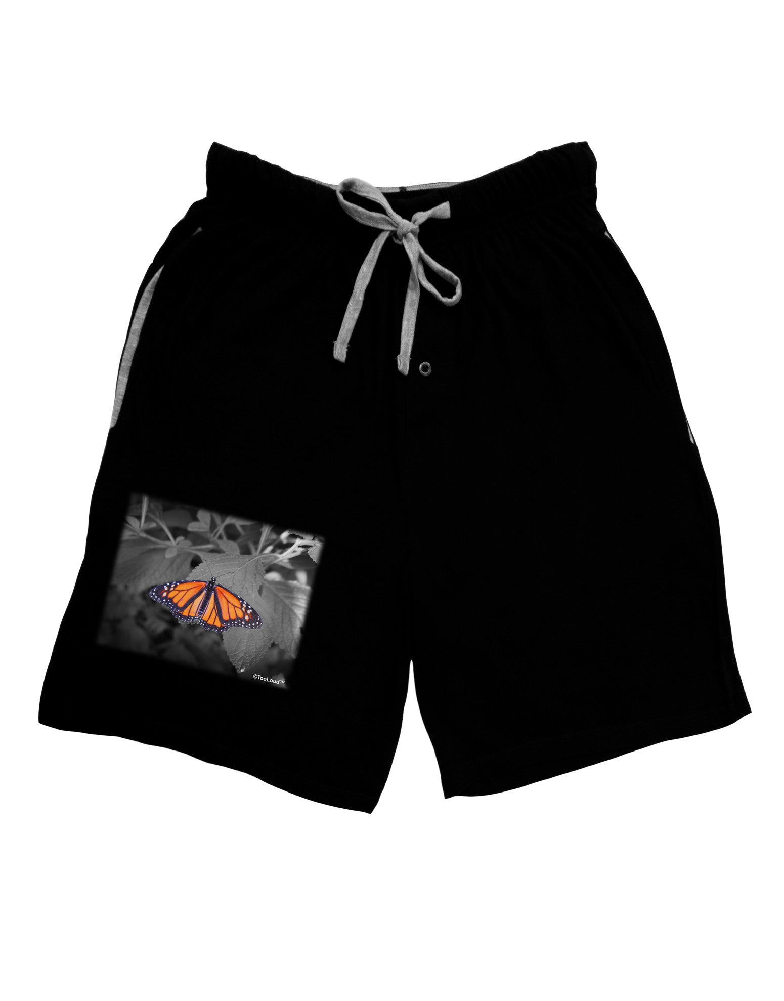 Monarch Butterfly Photo Adult Lounge Shorts-Lounge Shorts-TooLoud-Black-Small-Davson Sales
