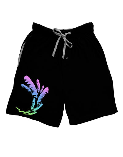 Tropical Feathers Adult Lounge Shorts-Lounge Shorts-TooLoud-Black-Small-Davson Sales