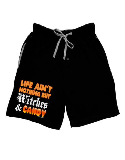 TooLoud Witches and Candy Color Adult Lounge Shorts-Lounge Shorts-TooLoud-Black-Small-Davson Sales