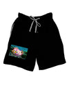 Clownfish Watercolor Text Adult Lounge Shorts-Lounge Shorts-TooLoud-Black-Small-Davson Sales