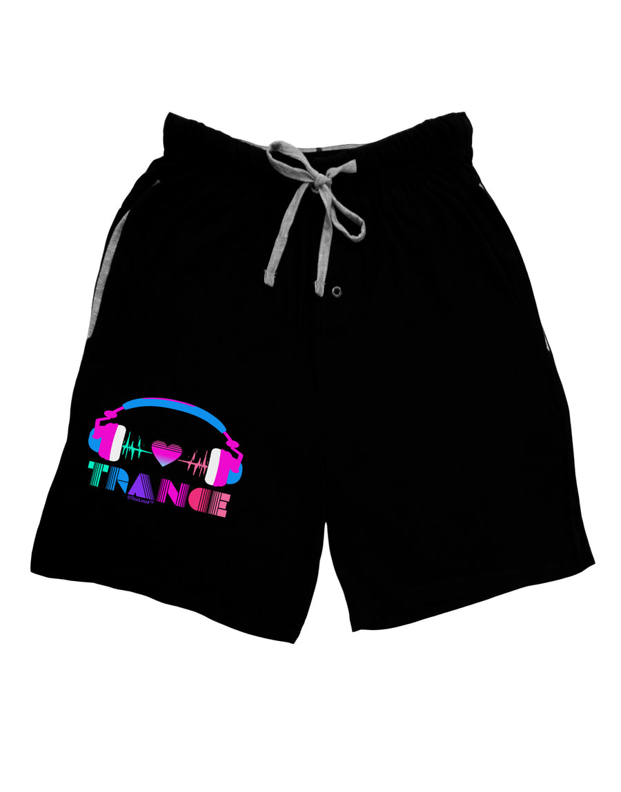 Heart Trance Relaxed Adult Lounge Shorts-Lounge Shorts-TooLoud-Black-Small-Davson Sales