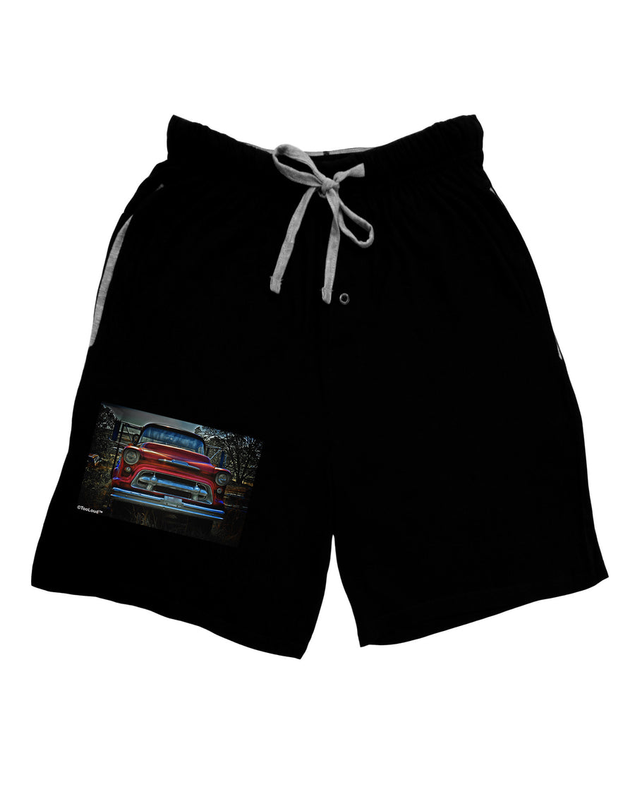 TooLoud Vintage Truck Adult Lounge Shorts-Lounge Shorts-TooLoud-Red-Small-Davson Sales