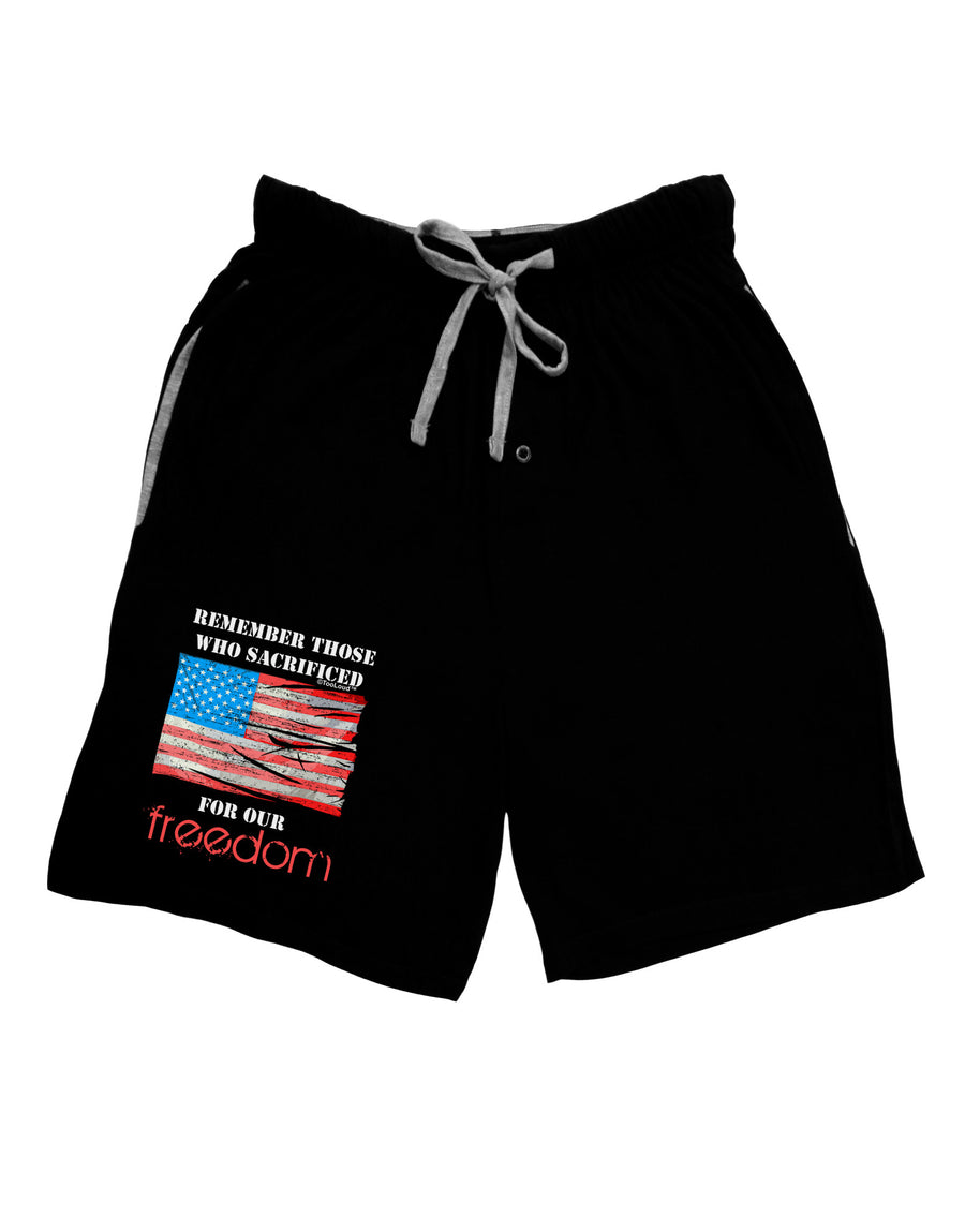 Remember - Veterans Relaxed Adult Lounge Shorts-Lounge Shorts-TooLoud-Black-Small-Davson Sales