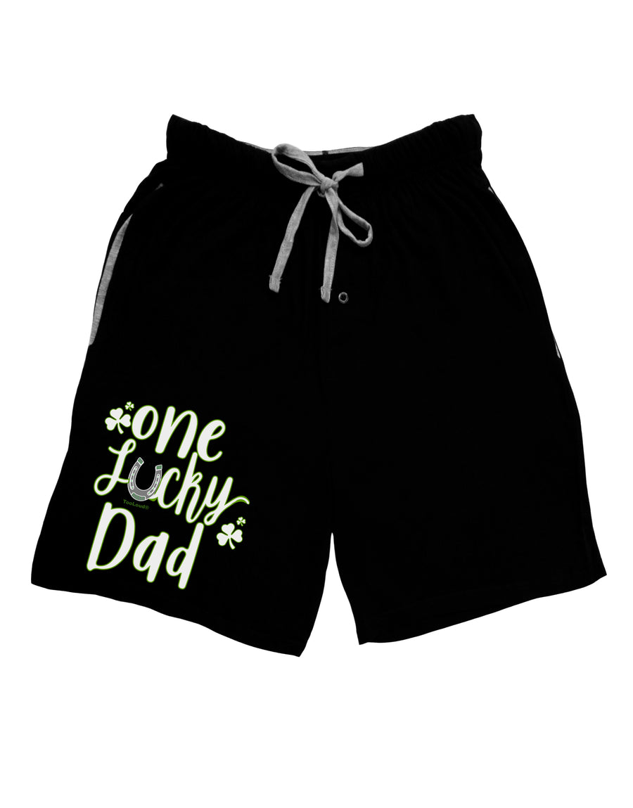 One Lucky Dad Shamrock Adult Lounge Shorts-Lounge Shorts-TooLoud-Red-Small-Davson Sales