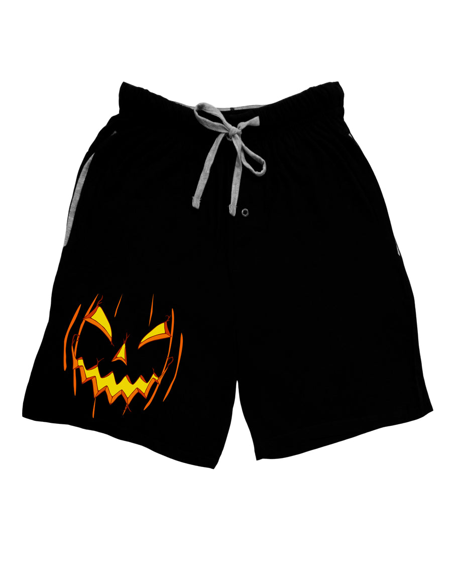 Halloween Scary Evil Jack O Lantern Pumpkin Adult Lounge Shorts - Red or Black by TooLoud-TooLoud-Red-Small-Davson Sales