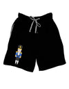 Nutcracker Design - Blue Gold Black Adult Lounge Shorts - Red or Black-Lounge Shorts-TooLoud-Black-Small-Davson Sales