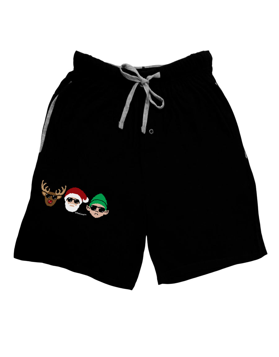 The X-mas Squad Adult Lounge Shorts-Lounge Shorts-TooLoud-Black-Small-Davson Sales