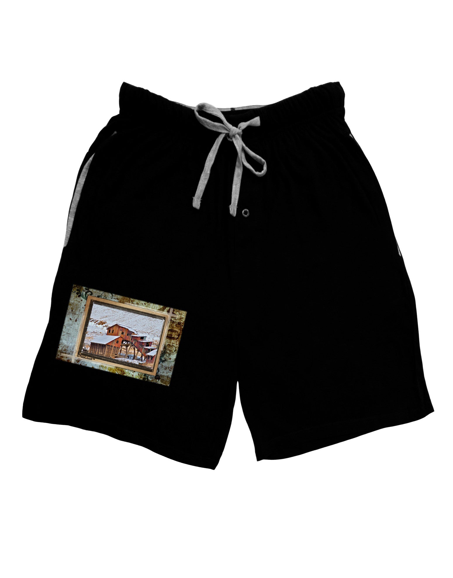 Mine Scene Colorado Adult Lounge Shorts-Lounge Shorts-TooLoud-Black-Small-Davson Sales