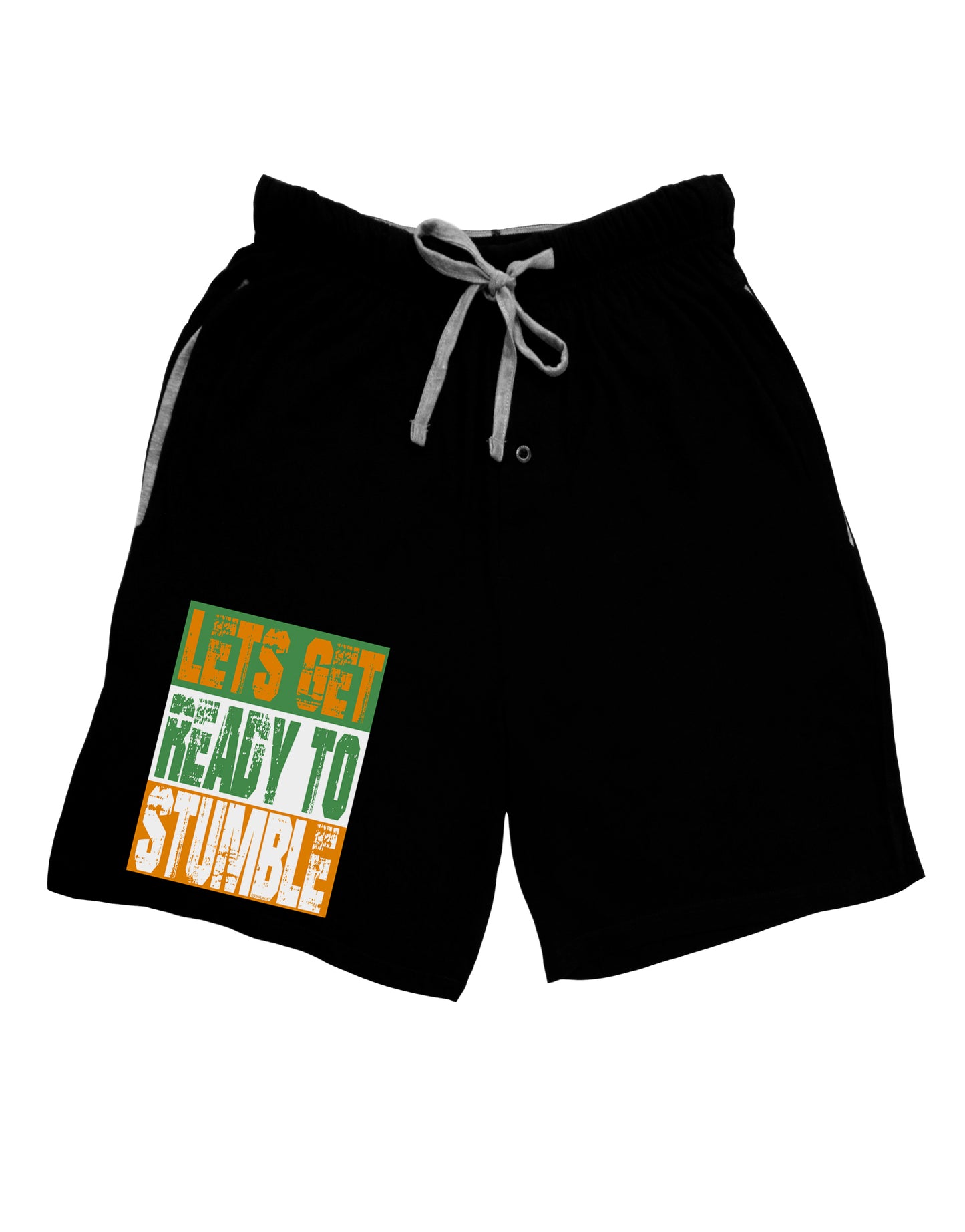 Lets Get Ready To Stumble Adult Lounge Shorts by TooLoud-Lounge Shorts-TooLoud-Black-Small-Davson Sales