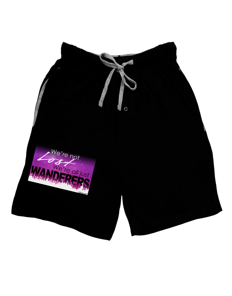 TooLoud We're All Just Wanderers Adult Lounge Shorts-Lounge Shorts-TooLoud-Red-Small-Davson Sales