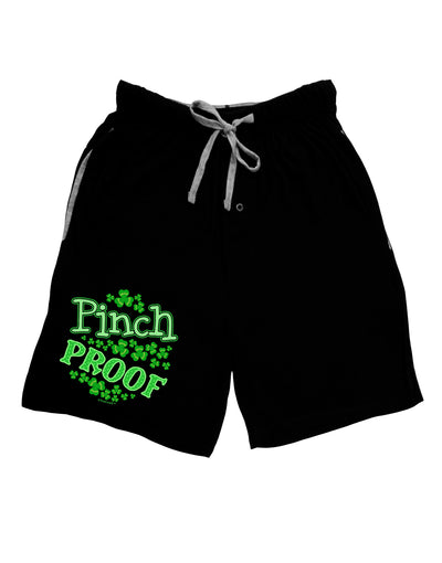 Pinch Proof St Patricks Day Adult Lounge Shorts-Lounge Shorts-TooLoud-Black-Small-Davson Sales