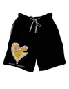 TooLoud I gave you a Pizza my Heart Dark Adult Lounge Shorts-Lounge Shorts-TooLoud-Black-Small-Davson Sales