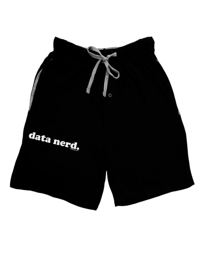 Data Nerd Simple Text Adult Lounge Shorts by TooLoud-Lounge Shorts-TooLoud-Black-Small-Davson Sales