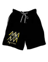 Aquarius Symbol Adult Lounge Shorts-Lounge Shorts-TooLoud-Black-Small-Davson Sales