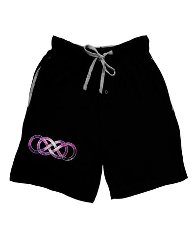 Double Infinity Galaxy Adult Lounge Shorts-Lounge Shorts-TooLoud-Black-Small-Davson Sales