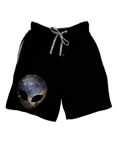 Extraterrestrial Face - Space #1 Adult Lounge Shorts - Red or Black by TooLoud-Lounge Shorts-TooLoud-Black-Small-Davson Sales