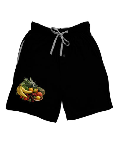 Fruit Basket Still Life Adult Lounge Shorts-Lounge Shorts-TooLoud-Black-Small-Davson Sales