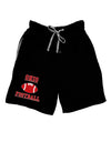 Ohio Football Adult Lounge Shorts by TooLoud-Lounge Shorts-TooLoud-Black-Small-Davson Sales