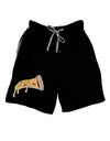 TooLoud Pizza Slice Dark Adult Lounge Shorts-Lounge Shorts-TooLoud-Black-Small-Davson Sales