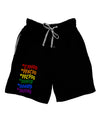 TooLoud Pride Flag Hex Code Dark Adult Lounge Shorts-Lounge Shorts-TooLoud-Black-Small-Davson Sales