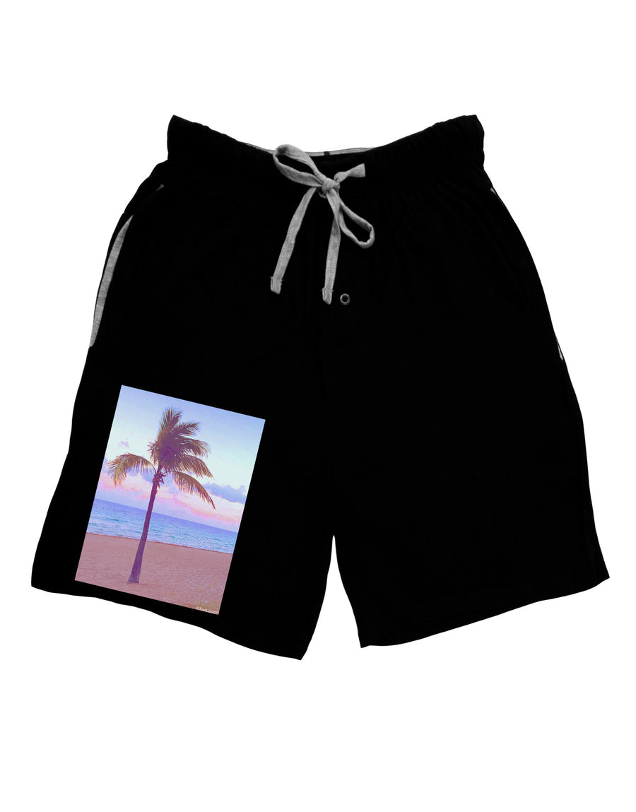 Palm Tree Beach Filter Adult Lounge Shorts-Lounge Shorts-TooLoud-Red-Small-Davson Sales