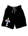 Easter Egg Cross Faux Applique Adult Lounge Shorts-Lounge Shorts-TooLoud-Black-Small-Davson Sales