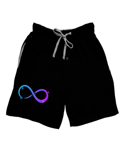 Painted Infinity Adult Lounge Shorts-Lounge Shorts-TooLoud-Black-Small-Davson Sales