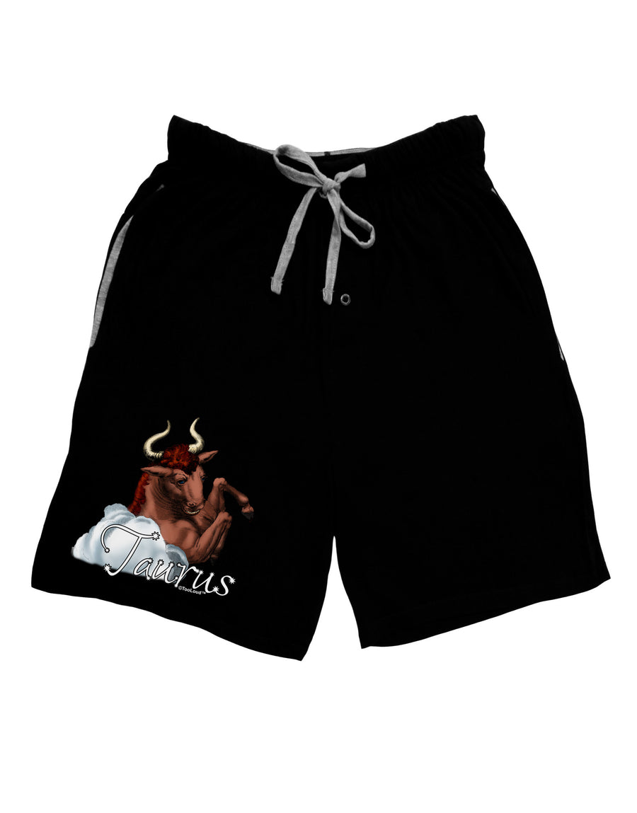 Taurus Color Illustration Adult Lounge Shorts-Lounge Shorts-TooLoud-Red-Small-Davson Sales