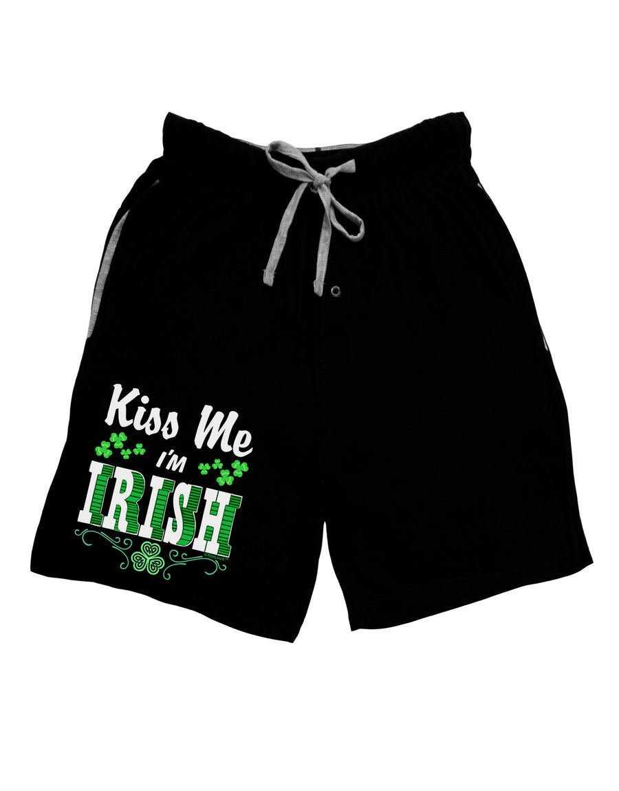 Kiss Me I'm Irish St Patricks Day Adult Lounge Shorts-Lounge Shorts-TooLoud-Red-Small-Davson Sales