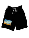 Garden of the Gods Watercolor Adult Lounge Shorts-Lounge Shorts-TooLoud-Black-Small-Davson Sales