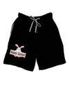 Cute Bunny - Happy Easter Adult Lounge Shorts - Red or Black by TooLoud-Lounge Shorts-TooLoud-Black-Small-Davson Sales