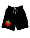 Chili Pepper Heart Adult Lounge Shorts-Lounge Shorts-TooLoud-Black-Small-Davson Sales