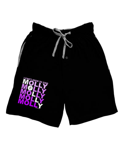 Find Molly Purple Relaxed Adult Lounge Shorts-Lounge Shorts-TooLoud-Black-Small-Davson Sales