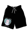 Personalized My First Christmas Snowbaby Girl Adult Lounge Shorts by TooLoud-Lounge Shorts-TooLoud-Black-Small-Davson Sales