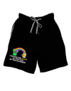 End Of The Rainbow Text Adult Lounge Shorts-Lounge Shorts-TooLoud-Black-Small-Davson Sales