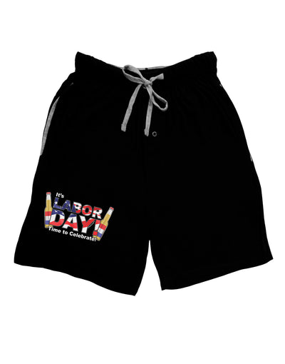 Labor Day - Celebrate Adult Lounge Shorts-Lounge Shorts-TooLoud-Black-Small-Davson Sales