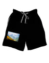 Colorado Fog Mountains Relaxed Adult Lounge Shorts-Lounge Shorts-TooLoud-Black-Small-Davson Sales