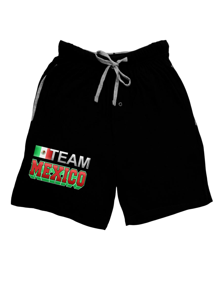 Sporty Team Mexico Adult Lounge Shorts-Lounge Shorts-TooLoud-Black-Small-Davson Sales