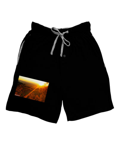 Colorado Sunset Adult Lounge Shorts-Lounge Shorts-TooLoud-Black-Small-Davson Sales