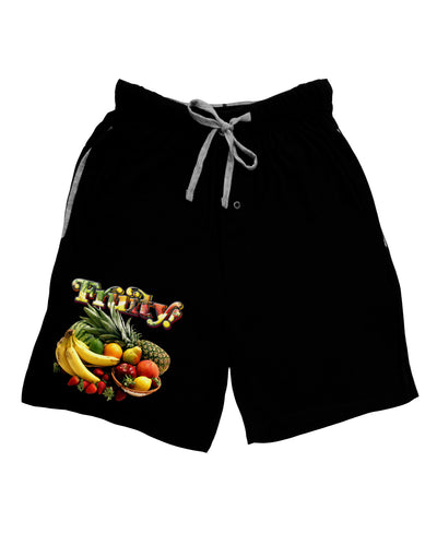 Fruity Fruit Basket 2 Adult Lounge Shorts-Lounge Shorts-TooLoud-Black-Small-Davson Sales