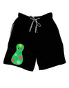 Cute Christmas Tree Matryoshka Nesting Doll Adult Lounge Shorts - Red or Black-Lounge Shorts-TooLoud-Black-Small-Davson Sales