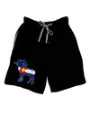 Grunge Colorado Emblem Flag Dark Adult Lounge Shorts-Lounge Shorts-TooLoud-Black-Small-Davson Sales