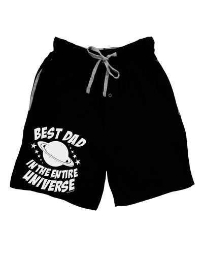 Best Dad in the Entire Universe Adult Lounge Shorts-Lounge Shorts-TooLoud-Black-Small-Davson Sales