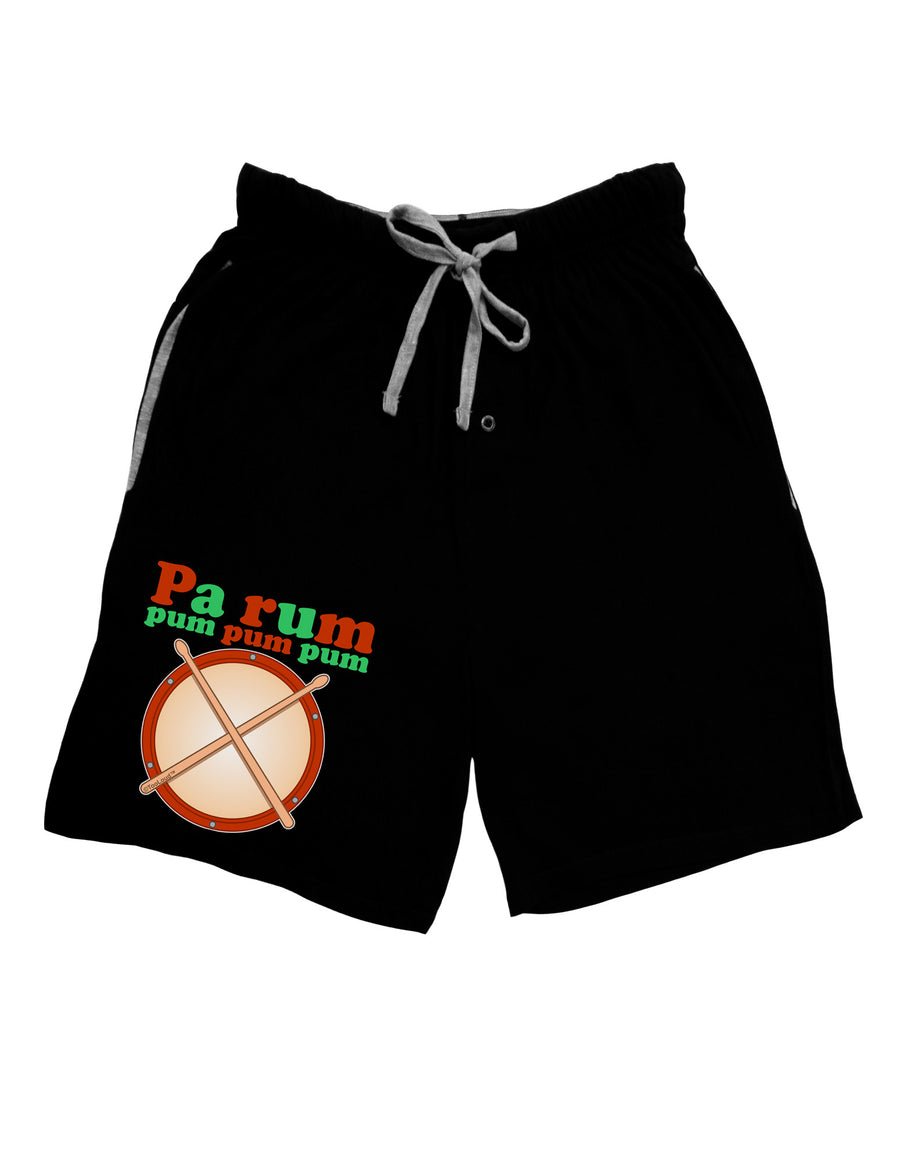 Pa Rum Pum Pum Pum Adult Lounge Shorts-Lounge Shorts-TooLoud-Red-Small-Davson Sales