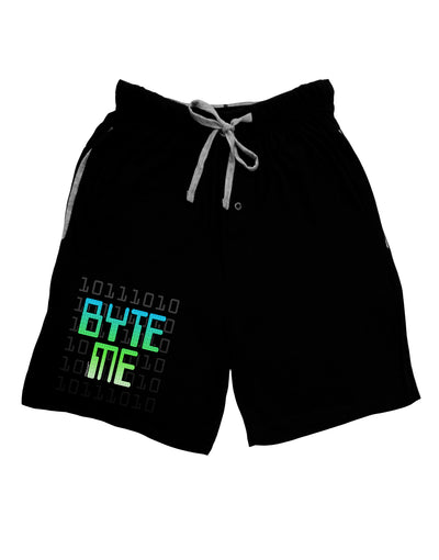 Byte Me Adult Lounge Shorts-Lounge Shorts-TooLoud-Black-Small-Davson Sales