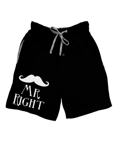 Mr Right Adult Lounge Shorts-Lounge Shorts-TooLoud-Black-Small-Davson Sales